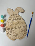 Wood Easter Egg Painting Kit