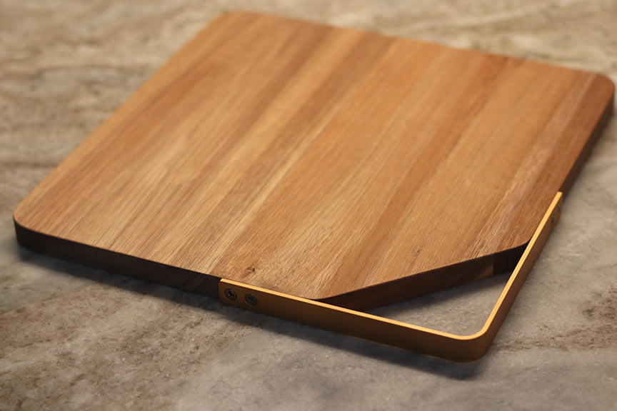 custom laser engraved wood cutting board | initials monogram name brand logo engraved cutting board | Shop handmade apparel, homewares, gifts, & more at The Branded Iron. Or, contact us today for all your small business customization needs: tees, hats, cups, & more...we do it all. Proudly located in Boerne, Texas.