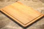 custom laser engraved wood cutting board | initials monogram name brand logo engraved cutting board | Shop handmade apparel, homewares, gifts, & more at The Branded Iron. Or, contact us today for all your small business customization needs: tees, hats, cups, & more...we do it all. Proudly located in Boerne, Texas.
