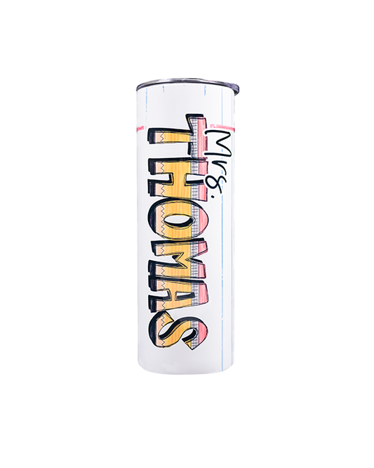 Teacher Paper Tumbler